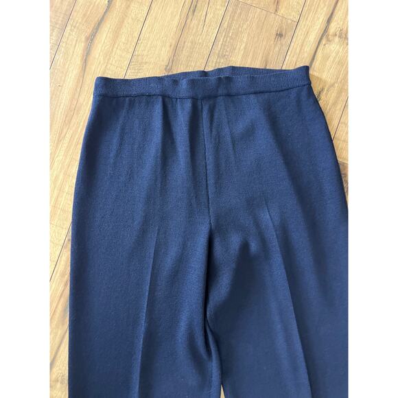 St. John Collection by Marie Gray size 12 navy blue knit pants - Picture 2 of 4